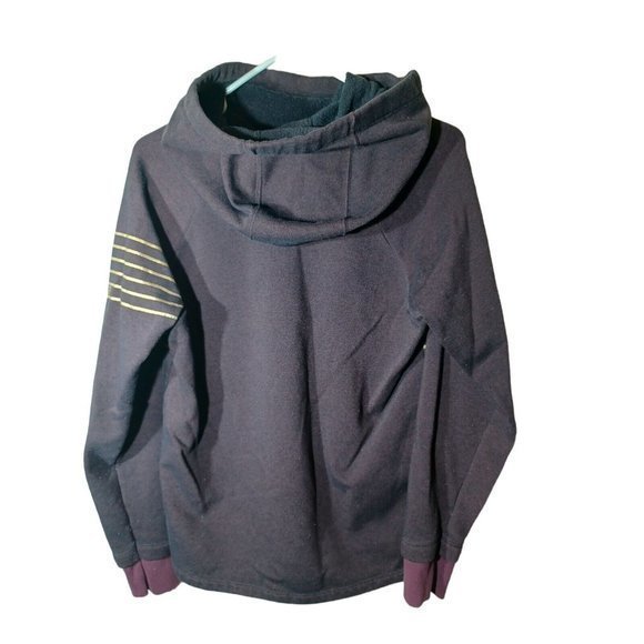 Women's Under‎ Armour Deep Purple Long Sleeve Scoop Neck Hoodie Size Medium - Picture 4 of 8